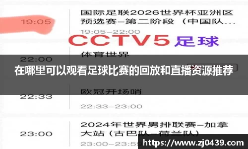 在哪里可以观看足球比赛的回放和直播资源推荐