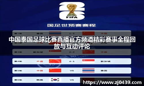 中国泰国足球比赛直播官方频道精彩赛事全程回放与互动评论